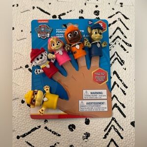 Nickelodeon PAW Patrol Bath Finger Puppets Chase & Friends Age 3+ NWT